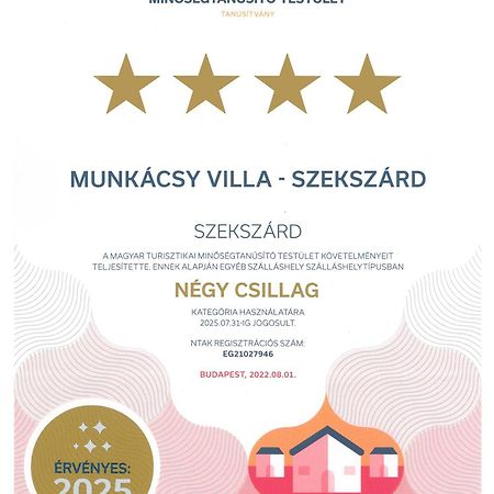 Munkacsy Villa - Szekszárd Exteriör bild